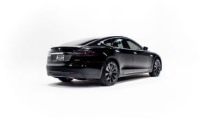 Black Car Tesla model s